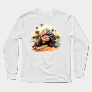 Alligator Snapping Turtle Long Sleeve T-Shirt